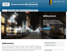 Tablet Screenshot of deutschegesellschaft.ca